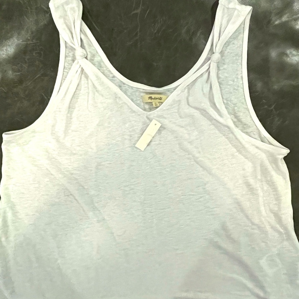 Madewell tank top, NWT, linen/polyester, size XL
